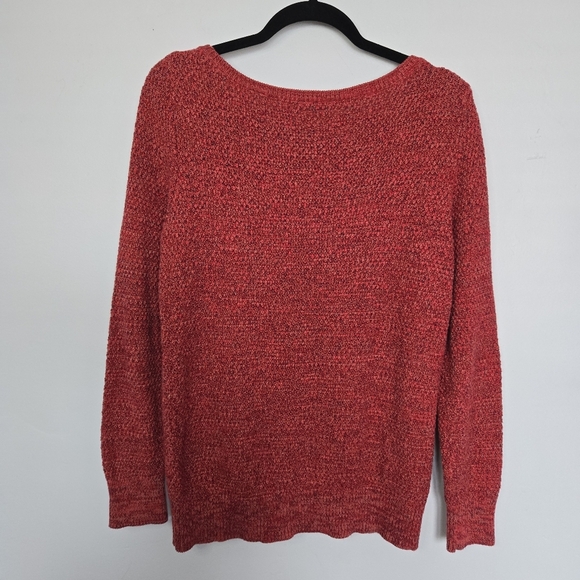 LOFT Red Knit Sweater - Picture 2 of 7